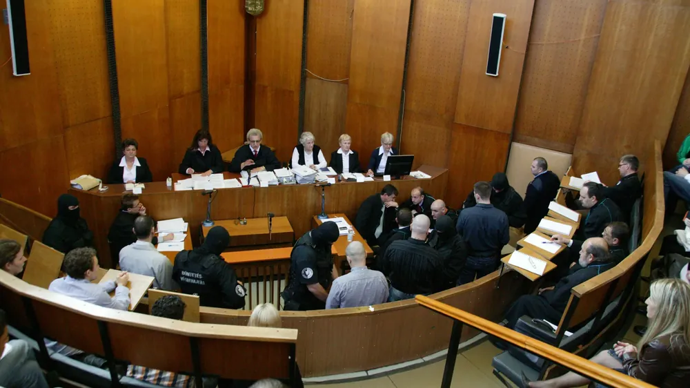 Courtroom still from Judgment in Hungary